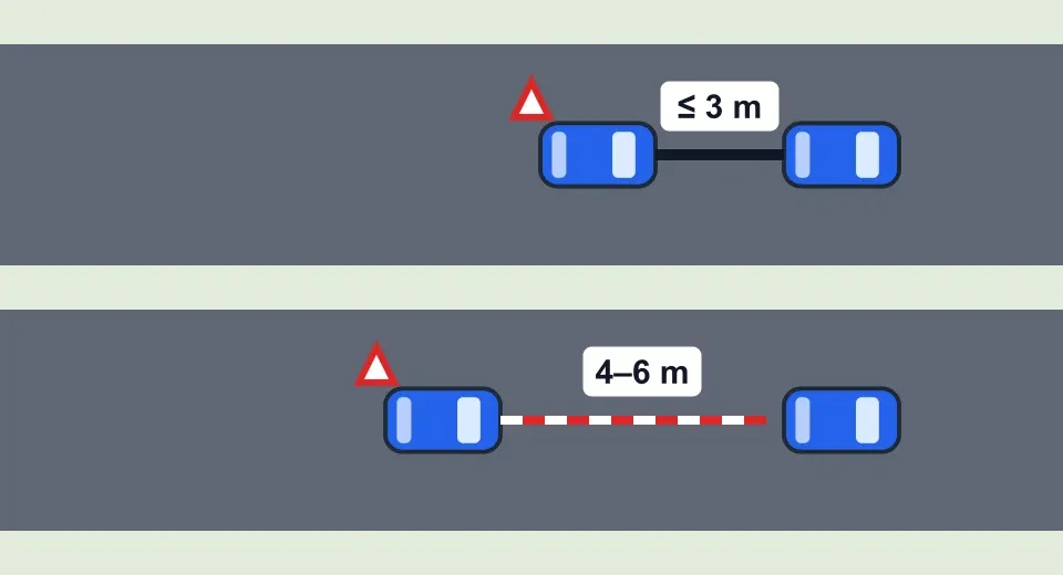 Holowanie: na sztywnym połączeniu do 3 m, na linie 4–6 m (lina w biało-czerwone pasy lub z chorągiewką). Pojazd holowany ma trójkąt z tyłu po lewej stronie.